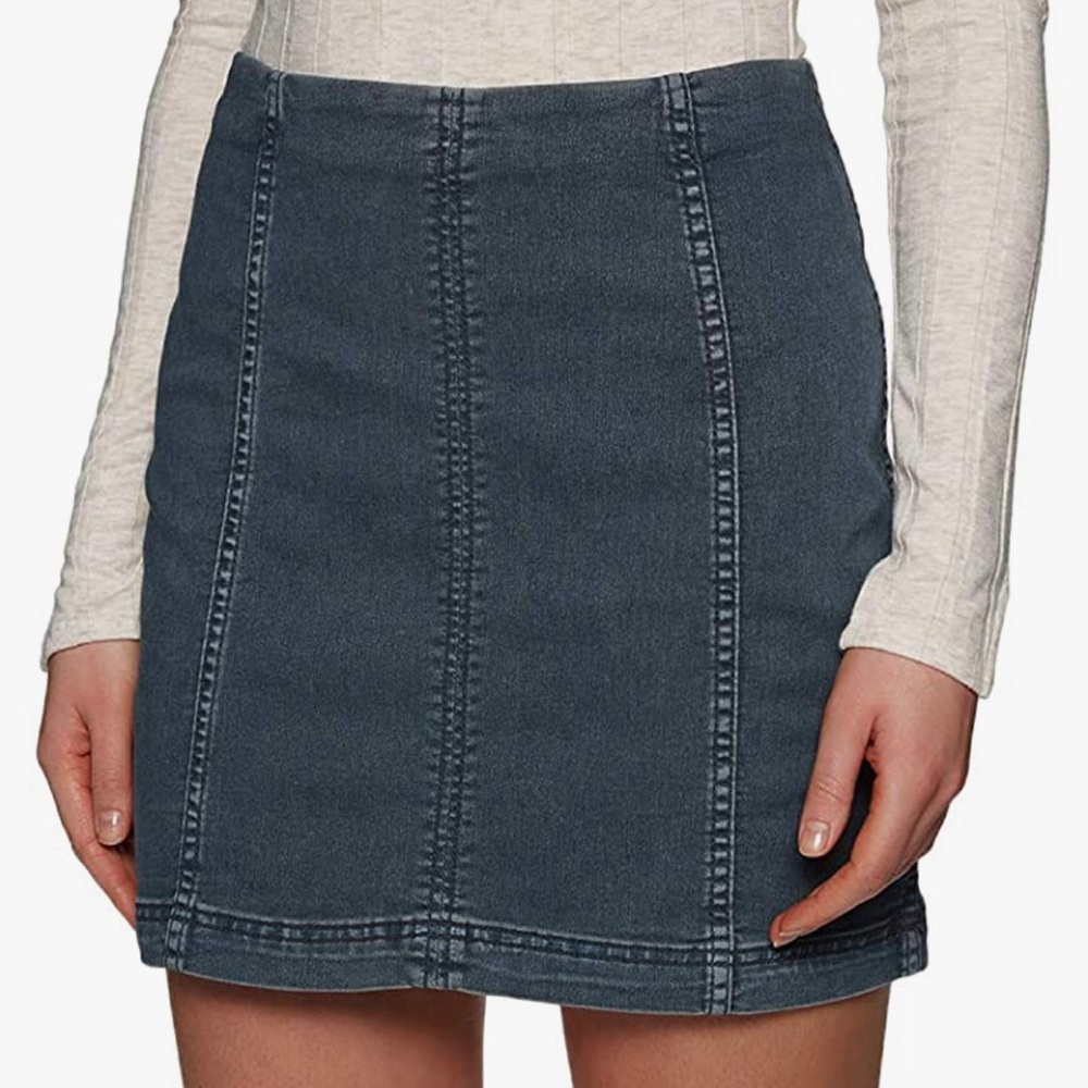 NWT free people femme jean skirt 8